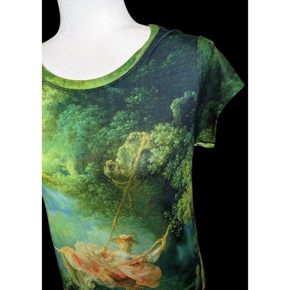 Cacofonia Milano The Swing Art Print Shirt Size Medium - Picture 4 of 9